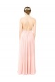Discount Halter Neck Chiffon Bridesmaid Dress with Double Ruffle Front UK