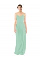 Discount Classic Long Chiffon Bridesmaid Dress with V-Neck UK