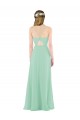 Discount Classic Long Chiffon Bridesmaid Dress with V-Neck UK