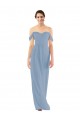 Discount Sweetheart Neckline Chiffon Off-the-Shoulder Bridesmaid Dress UK