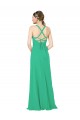 Discount Classic Chiffon Bridesmaid Dress with Lace-Up Back UK