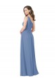 Discount Pleated One Shoulder Chiffon Bridesmaid Dress UK