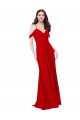 Discount Cold Shoulder Chiffon Bridesmaid Dress UK