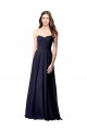 Discount Luxe Chiffon Bridesmaid Dress with Sweetheart Neckline and Shirred Bodice UK