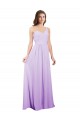 Discount Draped One Shoulder A-Line Long Chiffon Bridesmaid Dress UK