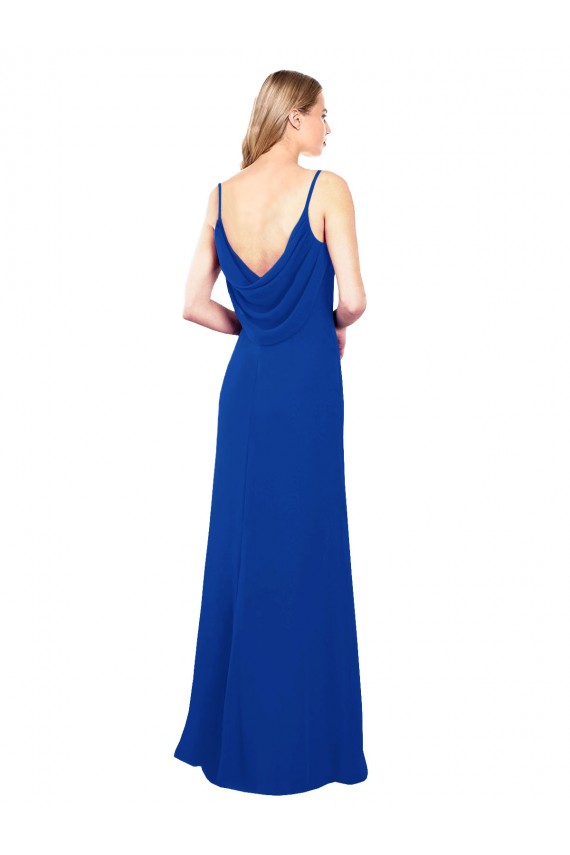 Discount Softly Flared Chiffon Bridesmaid Dress with Sweetheart Neckline UK