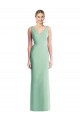 Discount Sleeveless Tie Back Chiffon Trumpet Chiffon Bridesmaid Dress UK