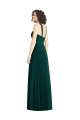 Discount Draped Halter Neck Long Chiffon Bridesmaid Dress with Low Back UK