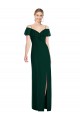 Discount Ruffled Cold-Shoulder Maxi Chiffon Bridesmaid Dress UK