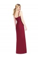 Discount Spaghetti Straps Mermaid Chiffon Bridesmaid Dress with Side Front Slit UK