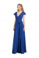 Discount Flutter Sleeves Faux Wrap Chiffon Bridesmaid Dress UK