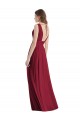 Discount Plunge Deep V-Neckline Low Back Chiffon Bridesmaid Ress UK
