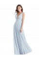 Discount Plunge Deep V-Neckline Low Back Chiffon Bridesmaid Ress UK