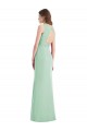 Discount Sleek Open Back Chiffon V-Neck Bridesmaid Dress UK