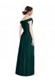 Discount Full length Off the Shoulder Chiffon Bridesmaid Dress UK