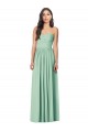 Discount Draped Sweetheart Strapless Long Chiffon Bridesmaid Dress UK