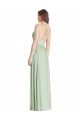 Discount Criss Cross Strap Backless Maxi Long Chiffon Bridesmaid Dress UK