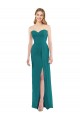 Discount Sweetheart Neckline Lux Chiffon Bridesmaid Dress with Side Slit UK