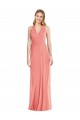 Discount V-Neck Halter Chiffon Maxi Formal Bridesmaid Dress Open Back UK