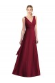 Discount Sleeveless V-Neck Chiffon Wrap Bridesmaid Dress UK