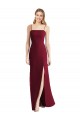 Discount Tie-Back Cutout Trumpet Chiffon Bridesmaid Dress with Front Slit UK