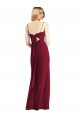 Discount Tie-Back Cutout Trumpet Chiffon Bridesmaid Dress with Front Slit UK