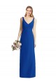 Discount Sleeveless V-Back Long Trumpet Chiffon Bridesmaid Dress UK