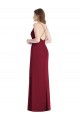 Discount Criss Cross Back Mermaid Wrap Chiffon Bridesmaid Dress UK