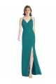 Discount Criss Cross Back Mermaid Wrap Chiffon Bridesmaid Dress UK