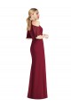 Discount Ruffle Cold-Shoulder Mermaid Chiffon Maxi Bridesmaid Dress UK