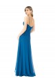 Discount Simple Sweetheart Chiffon Bridesmaid Dress with Cascading Overlay UK