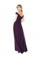 Discount Classic Off the Shoulder Draped Chiffon Bridesmaid Dress UK