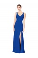 Discount Low Back Sleeveless Chiffon Bridesmaid Dress with Side Slit UK