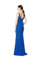 Discount Low Back Sleeveless Chiffon Bridesmaid Dress with Side Slit UK