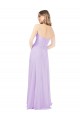 Discount Draped Sweetheart Chiffon Bridesmaid Dress with High Slit UK