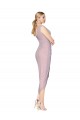 Discount Cocktail Length High Low Mermaid Chiffon Wrapped Bridesmaid Dress / Formal Prom Dress UK