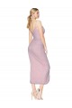 Discount Short Knee Length Chiffon Wrap Bridesmaid Dress / Cocktail Prom Dress with Straps UK