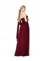 Discount Draped Strapless Long A-Line Chiffon Bridesmaid Dress / Formal Prom Dress UK