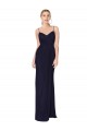Discount Draped Spaghetti Straps Long Chiffon Mermaid Bridesmaid Dress / Formal Prom Dress UK