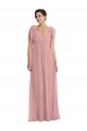 Discount Empire Waist Long Halter Maxi Bridesmaid Dress UK
