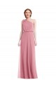 Discount One Shoulder Bow Blouson Bodice Maxi Bridesmaid Dress UK