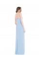 Discount Strapless Sweetheart Maxi Bridesmaid Dress with Pleated Front Slit UK
