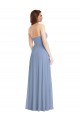 Discount Strapless A-Line Maxi Bridesmaid Dress with Front Slit UK