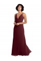 Discount Notched Neckline Empire Waist Chiffon Slip Bridesmaid Dress UK