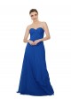 Discount Strapless Sweetheart Draped Chiffon Bridesmaid Dress UK