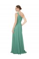 Discount One Shoulder Asymmetric Chiffon Bridesmaid Dress with Pockets UK