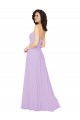 Discount Draped Sweetheart Long Chiffon Bridesmaid Dress with Front Slit UK