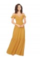 Discount Ruched Keyhole Back Boho Chiffon Bridesmaid Dress UK
