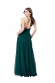 Discount Chiffon Bridesmaid Dress with Draped Surplice Bodice UK