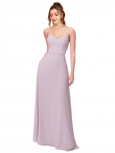Discount Sweetheart Tie-Back Chiffon Bridesmaid Dress UK